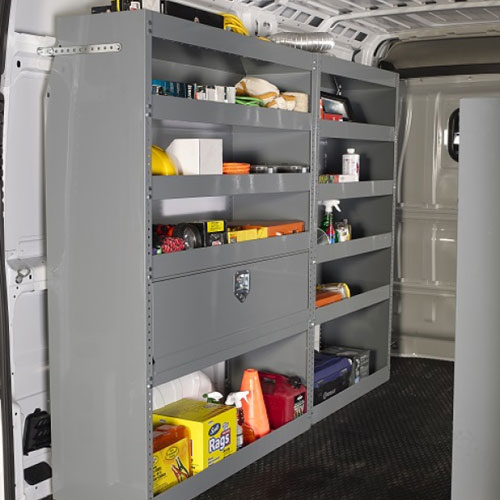 Van Shelving Systems Box Truck, How To Build Shelves In A Work Van