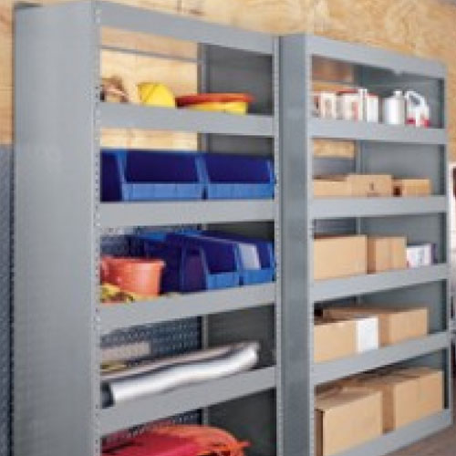 Steel Shelving for Step and Box Vans