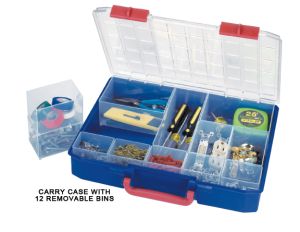 Carry Case with 12 Removable Bins