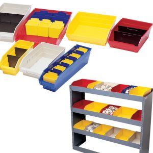Plastic Shelf Bins - 4" and Now 6" High Bins