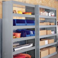 High-Capacity Shelving for High Roof Vans, Step Vans or Even Shop Storage