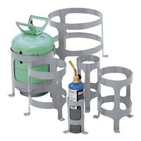 Heavy-Duty Steel Tank Holders for Oxygen & Propane Cylinders
