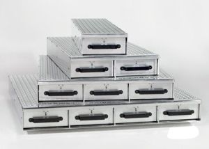 4-Drawer Floor Unit-48"W x 6"H x 50"D