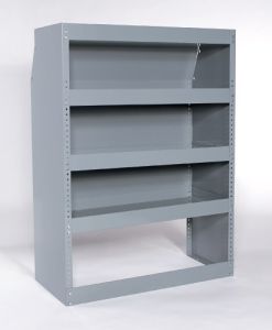 High Capacity 54" High Shelving Unit with Closed Back for RAM ProMaster Standard Roof Vans