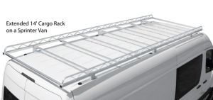 Sprinter Hot Dip Galvanized Cargo Carrier Rack - 12' for 144" Wheel Base Van