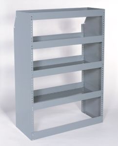 High Capacity 54"H Shelving w/ Open Back for Sprinter Standard Roof & Ford Transit Medium Roof Vans