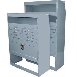Modular Storage Units for High Roof Vans w/ Small Parts Drawers