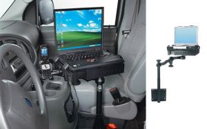 RAM Vertical Mount Laptop Stand for All Vehicles