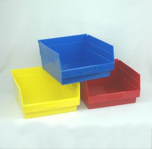Plastic Shelf Bin - 11 1/8"W x 11 5/8"D x 6"H