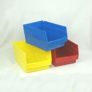 Plastic Shelf Bin - 8 3/8"W x 11 5/8"D x 6"H