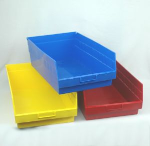 Plastic Shelf Bin - 11 1/8"W x 17 7/8"D x 6"H