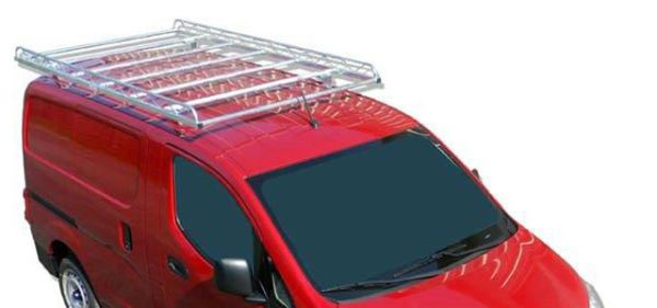 thumbnail image 2 of Vantech J1000 Aluminum Black Ladder Roof Rack For Nissan NV200 - 2 Bar 50" Wide 500 Lb Capacity 2 of 3