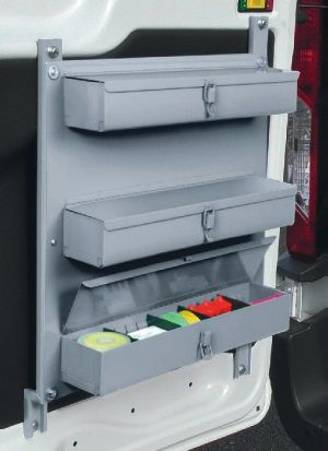 Covered Tray Door Storage Units for the Ford Transit