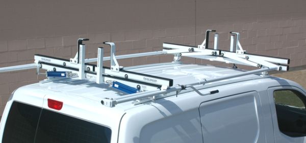 Chevy Express Van Luggage Racks For Vans Chevrolet Express Roof Rack For Vans With Ladder Chevy Van Adjustable Van  Ladder Rack (3-Bar) Fits Ford E-Series