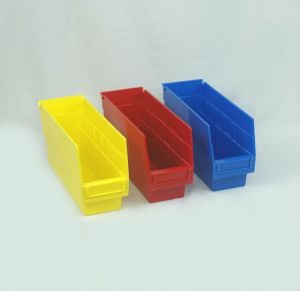 Plastic Shelf Bin By American Van 8 1/8"W x 11 7/8"D x 4"H 
