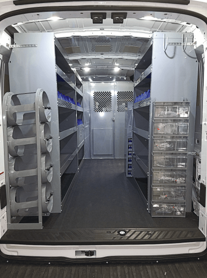 Pre Configured Van Storage Systems, Ford Transit Connect Hvac Shelving