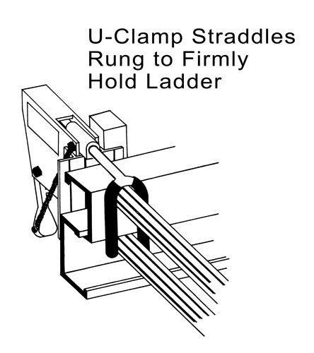 Integrated Key Locks. Van Ladder Clamps AutoRack Easy Clamps for Van roof Rack Bars up to 55mm Wide Hooks 