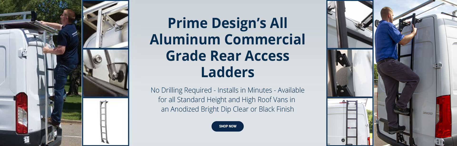 Prime Design All Commercial Grade rear access ladders