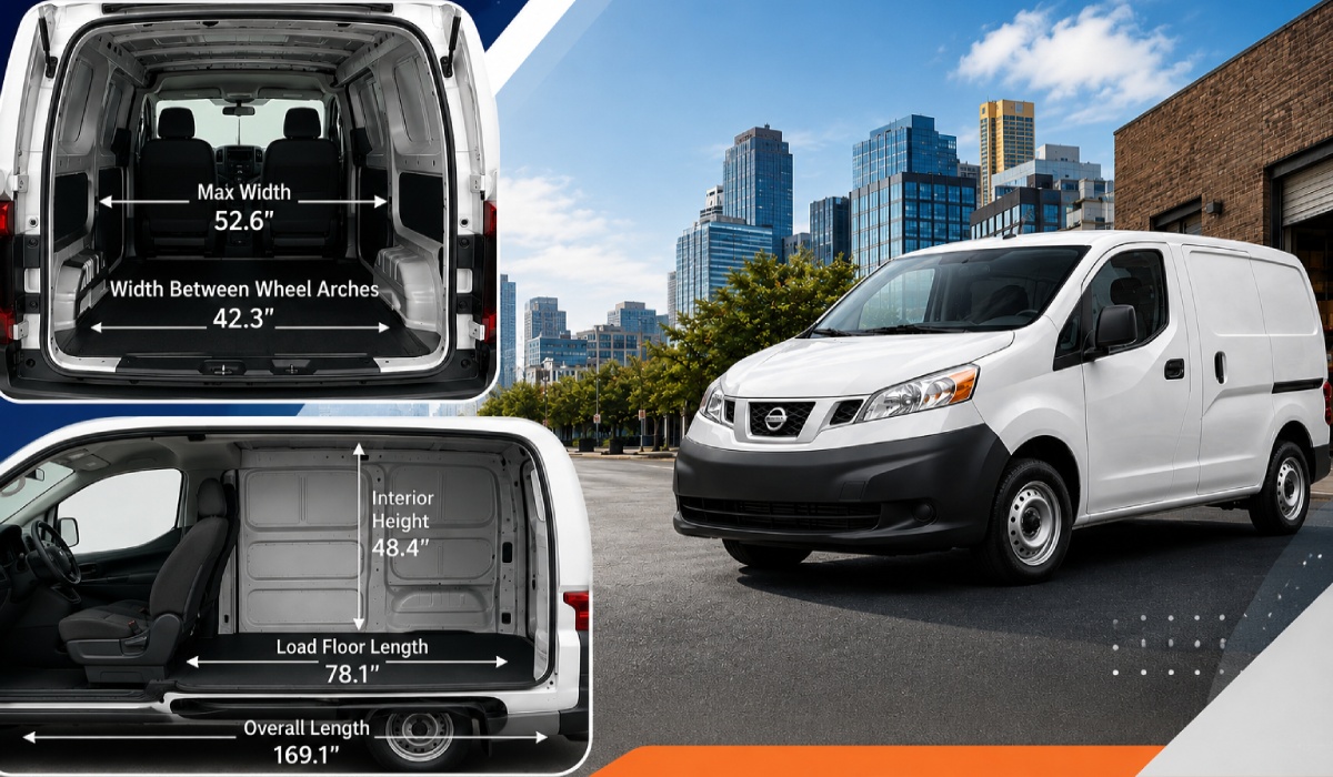 Nissan NV200 Size, Dimensions & Cargo Space Guide