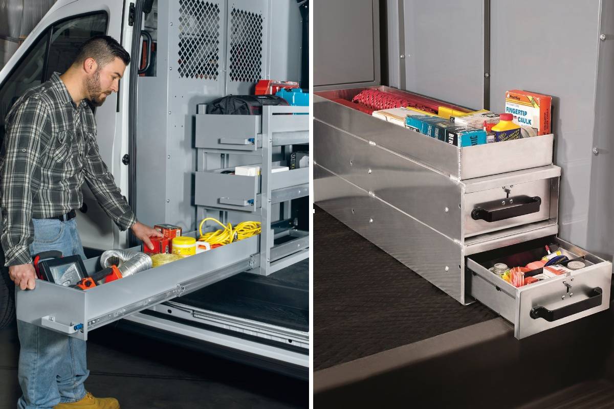Truck bed storage solutions and secure lock options for truck tool boxes