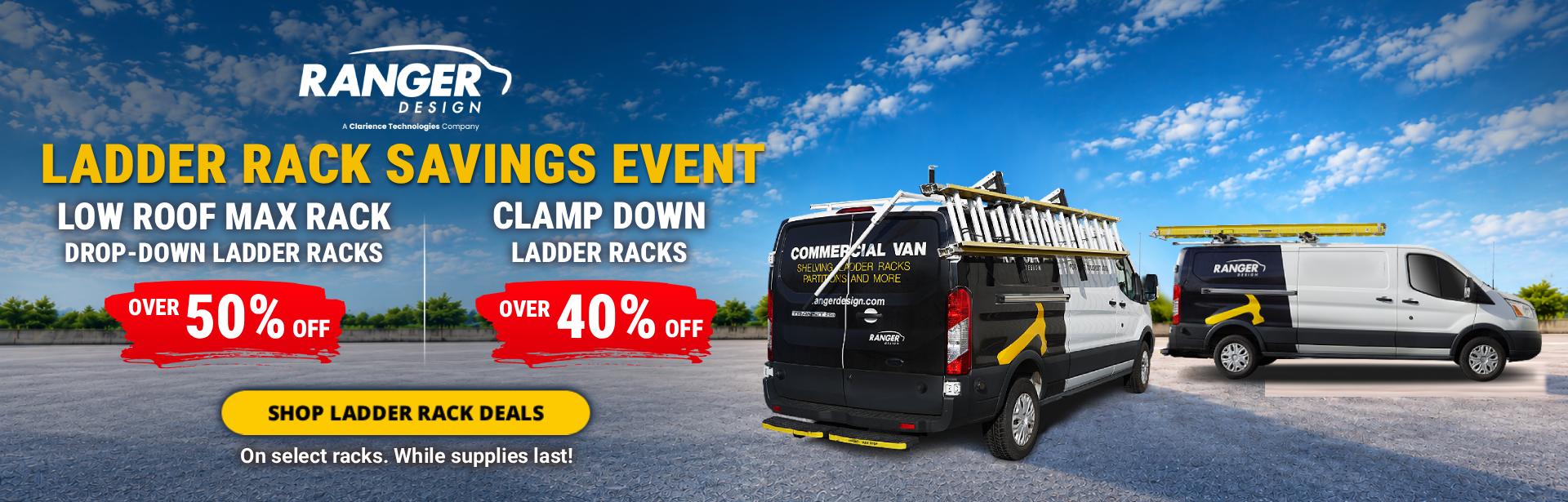 Max Rack Low Roof Ladder Racks