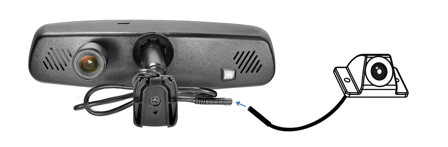 G-Series Rear View Replacement Mirror Monitor w/ Dash Cam